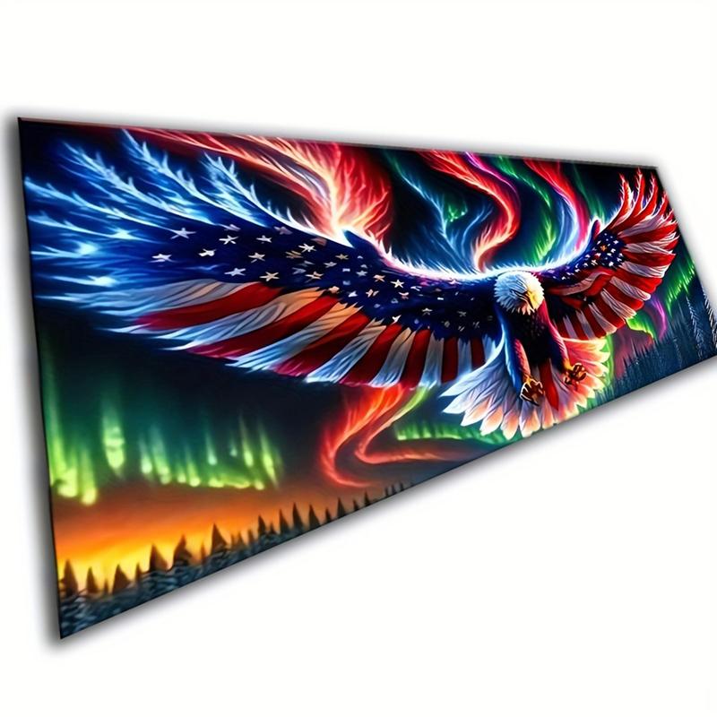 Eagle Pattern DIY Diamond Arts Colorful Painting Kit without Frame, DIY 5D Diamond Arts Colorful Painting Kit for Home Bedroom Wall Decor