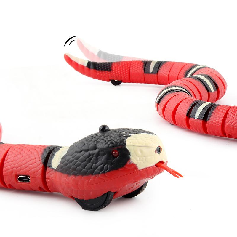 Electric Sensor Obstacle-Avoiding King Cobra Remote Control Snake, Novelty Prank Toy