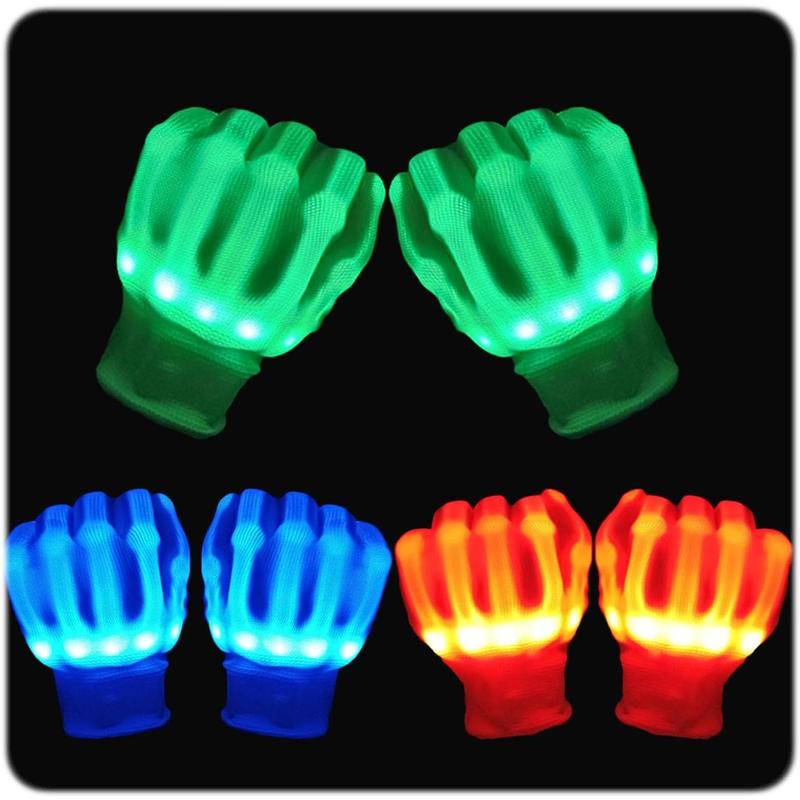 LED Gloves Toys for  Light Up Gloves for , Easter Gift Cool Fun Toys for