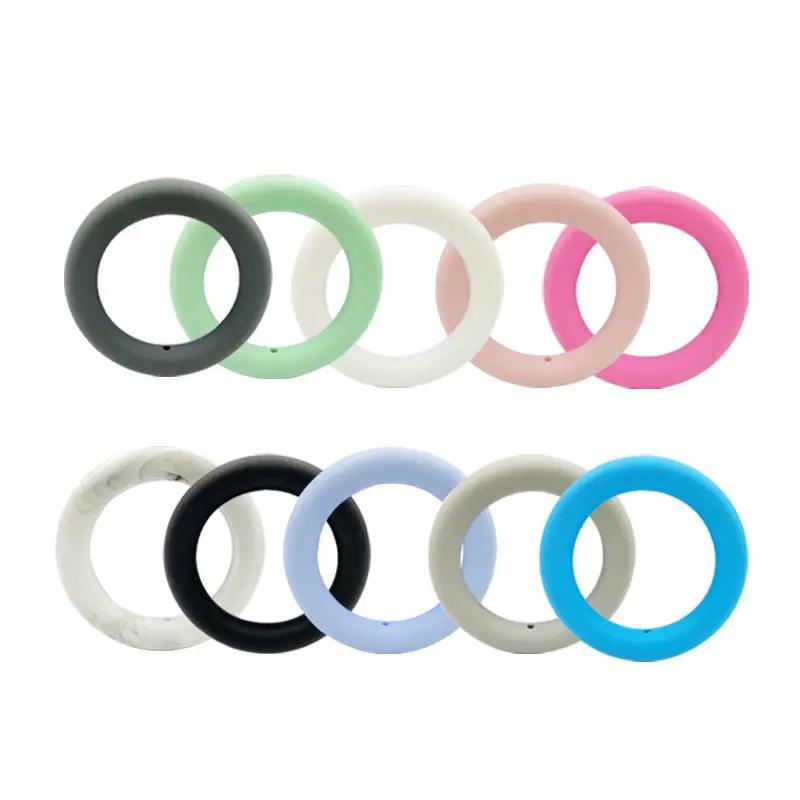 (2pcs) 65mm SOLID Silicone Ring for DIY Crafting ~ Solid Colors ~ 33 Colors to Choose From