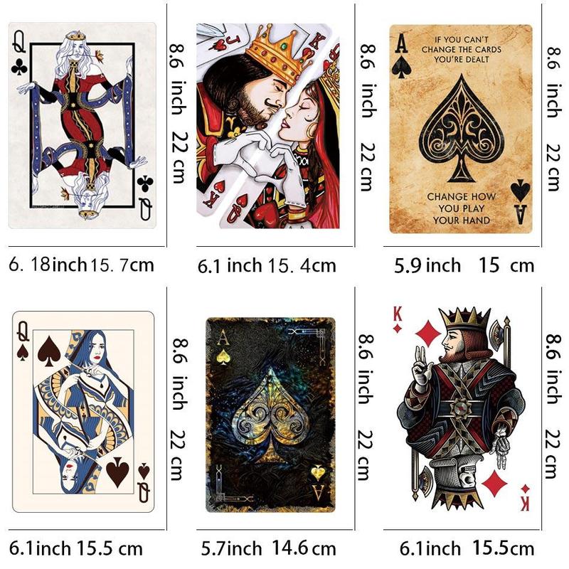 Playing Cards Pattern Heat Transfer Stickers, 6 Counts set Diy Heat Transfer Stickers for Clothing, Creative Clothing Accessories