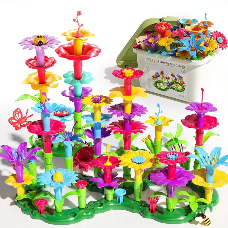 Flower Garden Building Toys Educational Garden Play Set Flower Stacking Toys,Christmas Gifts