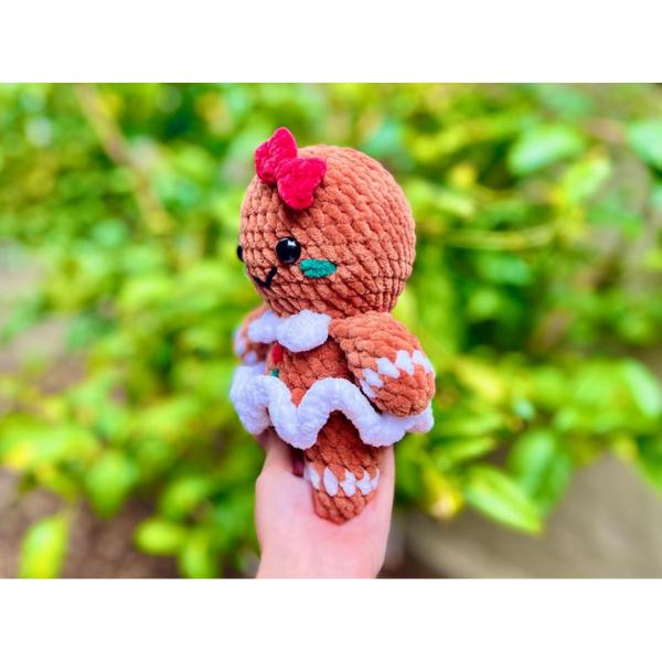 Gingerbread Man and Woman Crochet, Christmas Crochet, Cute Xmas Crochet (Handmade goods will be made by hand so the production time will be a little longer)