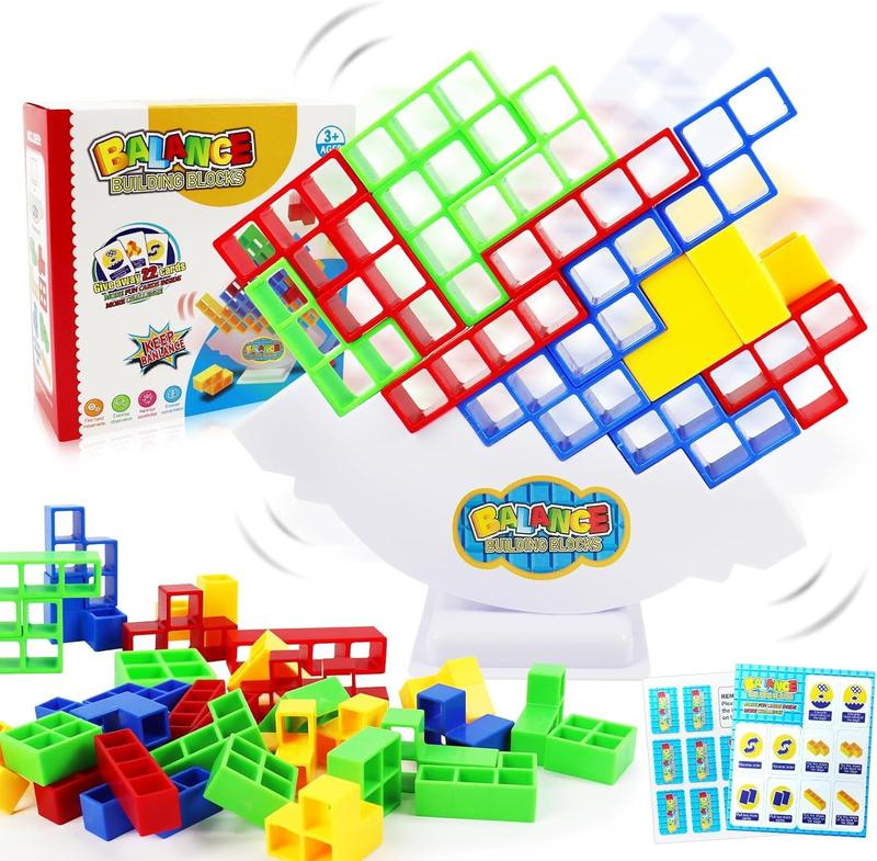 Balance Board Games, Balancing Games Stack Games, for Kids, Adults, Friends, Team, Classroom, Family and Parties, for Family Game Nights