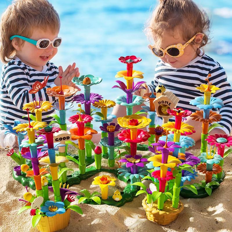 Flower Garden Building Toys Educational Garden Play Set Flower Stacking Toys,Christmas Gifts