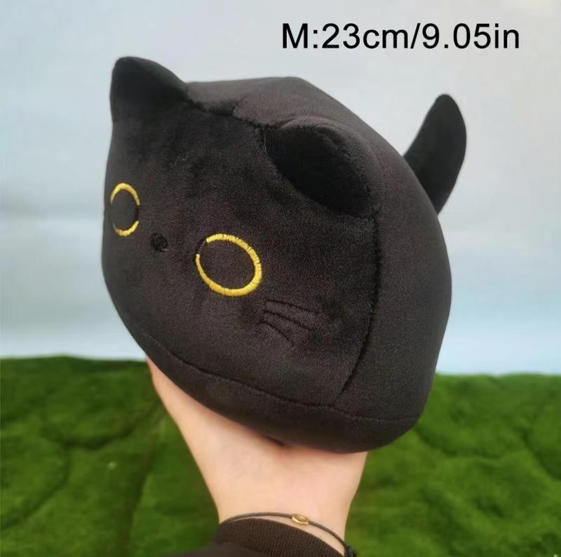 Black Cat Plush Toy, Gifts for Her, SoftStuffed Animals Plushies Toys for KidsDecorative Pillow, Fun Stuffed Toys forBoys, Children's Companion ComfortToy, Room Decor, Decorative RoomAccessories