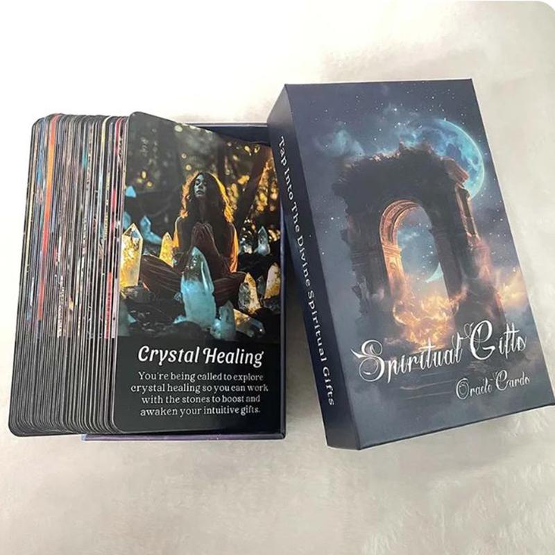 Spiritual Gifts Oracle Cards: A-56 Oracle Card Deck with keywords, divination tool for oracle reading, psychic reading, fortune, spiritual