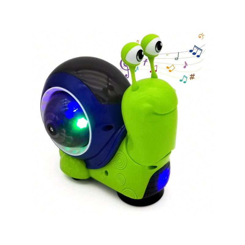 Christmas Gift Toddler Electric Snail Toy Cute Electronic Animal Crawl, Play Music, Dazzling Light Kids Birthday Toys,Kids Toys,Toys,Talking Toys,Play,Music Toy