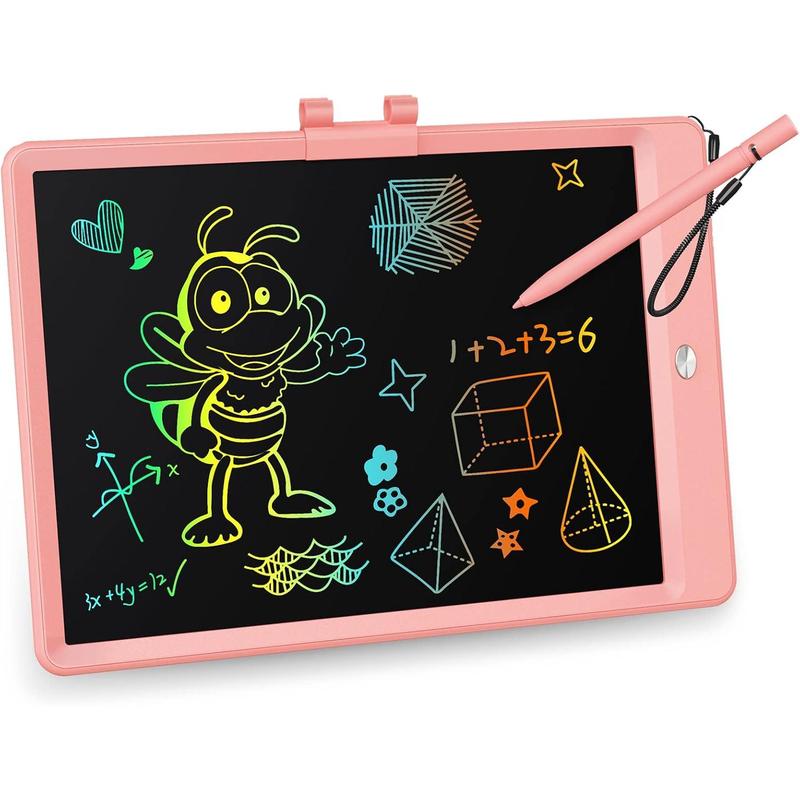 , 10 Inch Colorful Toddler Doodle Board Drawing Tablet, Erasable Reusable Electronic Drawing Pads, Educational and Learning