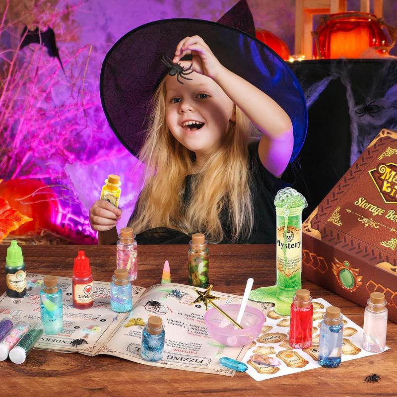 wookidel Fairy Magic Kit for Kids with 22PCS Potion Bottles, Potions Making Craft Kit - Gift for Halloween, Christmas, Birthday, Creative Art Craft Toys for Girls Boys 6 7 8 9 10 12 Year Old