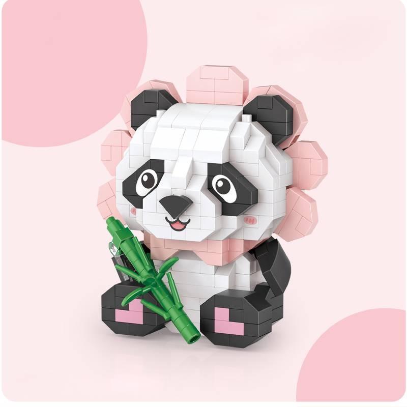 Mini Building Blocks Cute Animal Sets,Flower Rabbit Model,Panda Model,Party Favors,,Creative Decorative Ornaments, Birthday for Boys and Girls