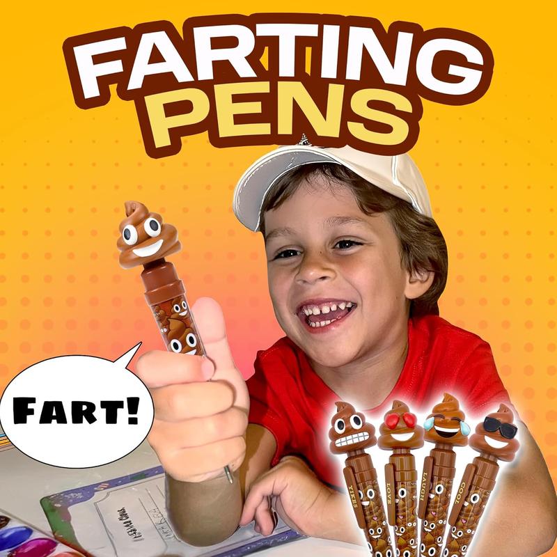 Farting Poop Pen Makes 7 Funny Fart Sounds - Perfect Stocking Stuffers forTeens Makes Funny Gifts for Family  Great Fart  Gag Gifts with Big Laughs