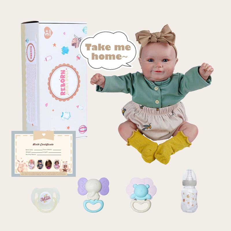 BABESIDE Reborn Baby Dolls, 20 Inch Cute Soft  Realistic-Newborn Baby Dolls Poseable Real Life Lifelike Baby Dolls w Doll Accessories for 3+ Year Old Girls