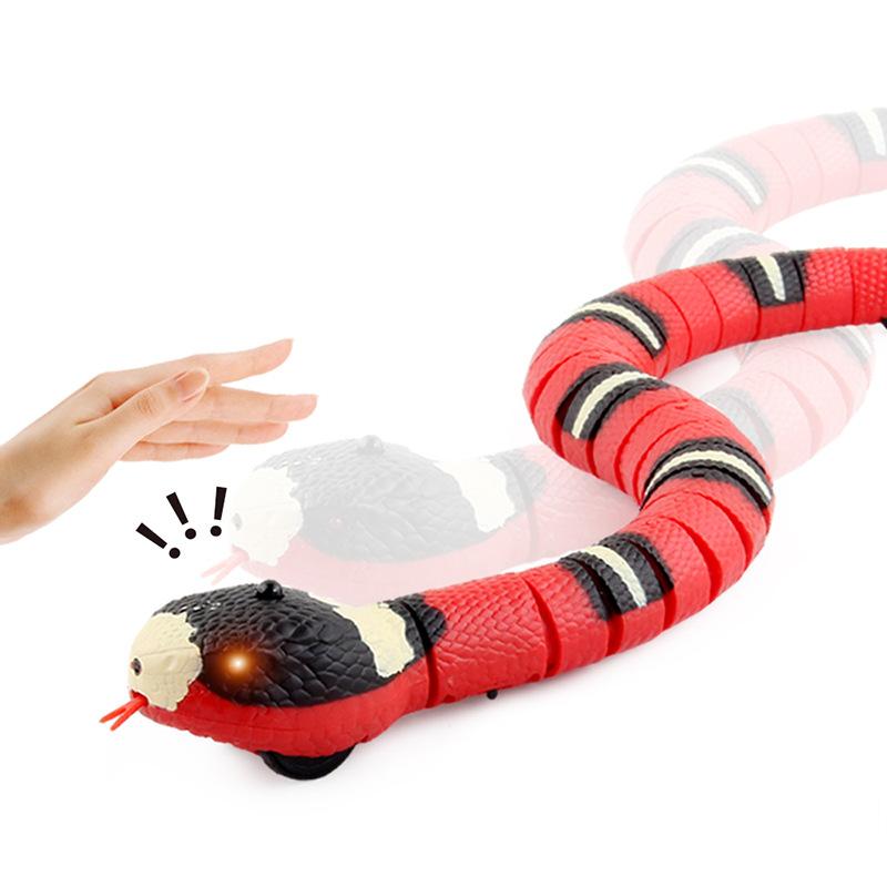 Electric Sensor Obstacle-Avoiding King Cobra Remote Control Snake, Novelty Prank Toy