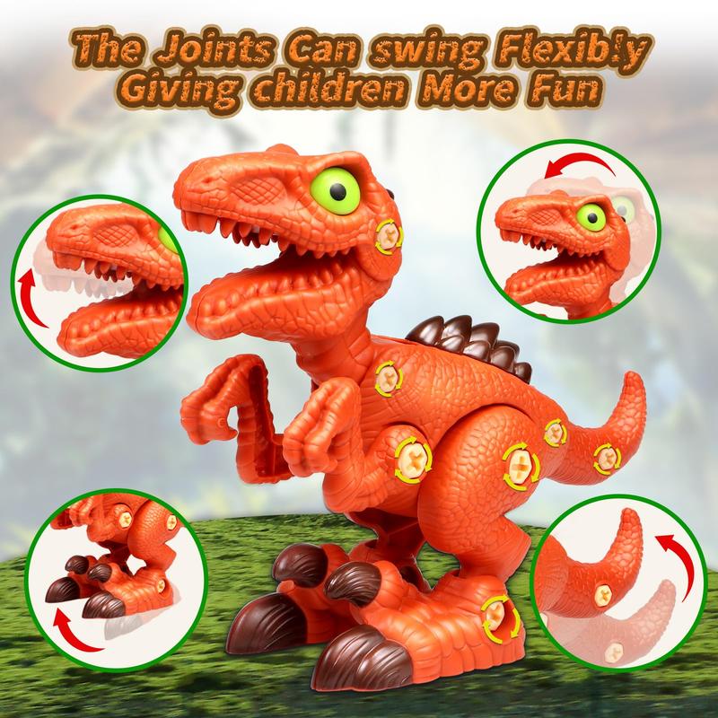 Christmas gifts kids toys,Take Apart Dinosaur Toys for Kids, stem toys,Detachable Building Toys with Electric Drills, Learning Educational Construction Toys, Art Creativity Gifts for Boys and Girls Age 3 4 5 6 7 8 Year Old