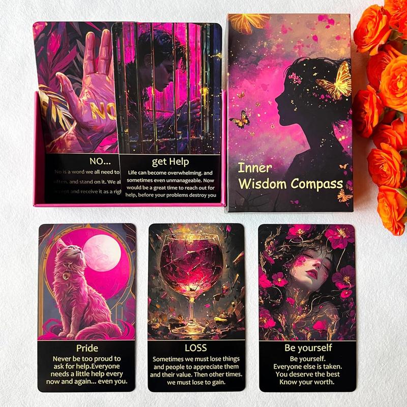 Oracle Cards and Tarot Cards for Beginners, Energy Healing Oracle Cards, Oracle Cards to Reveal Soul's Truth, Clear Karmic