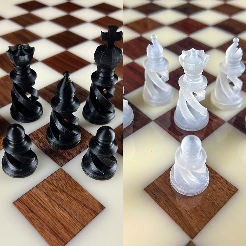 UV Resin Matching Chess Pieces