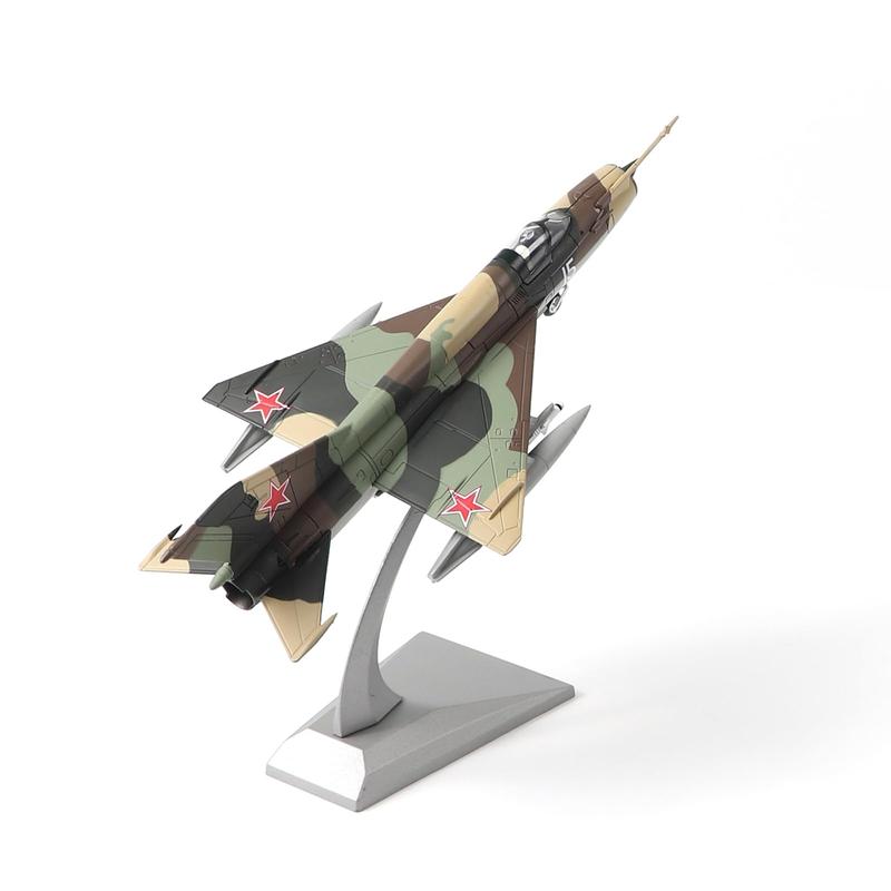 1 72 Scale MiG-21 Soviet Union Fighter Attack Diecast Military Aircraft Model Display for Display Collection or Gift