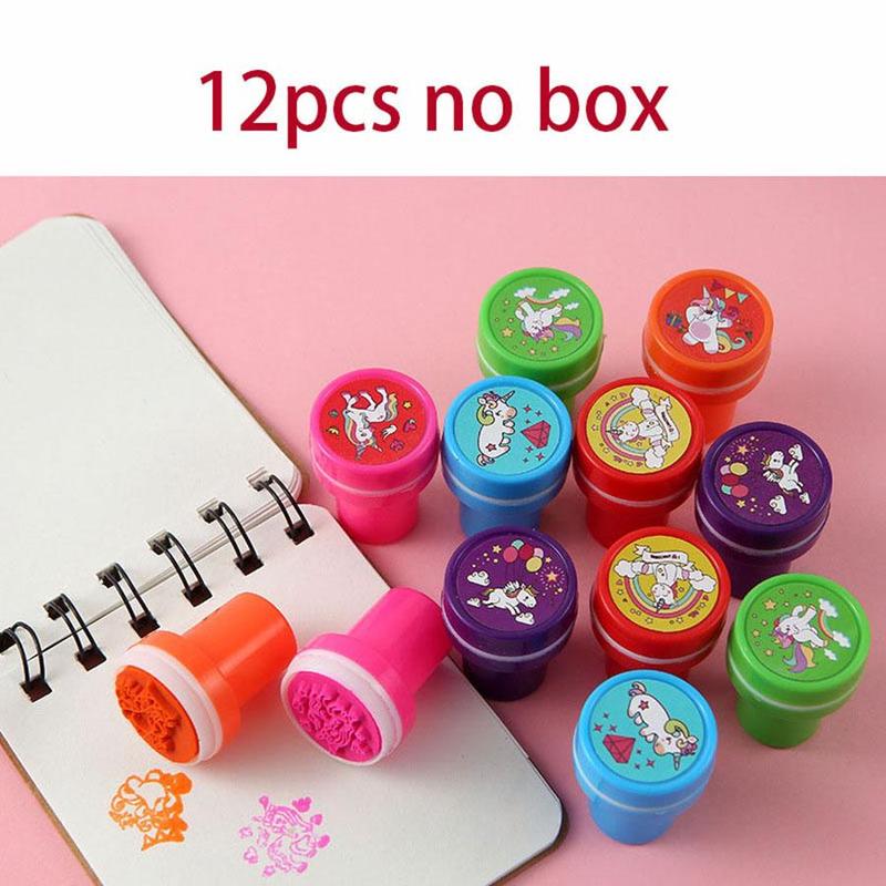 Cartoon Unicorn Pattern Stamp (1 Set), Self-Inking Stamp, DIY Scrapbooking & Stamping Supplies For Teenager & Adults