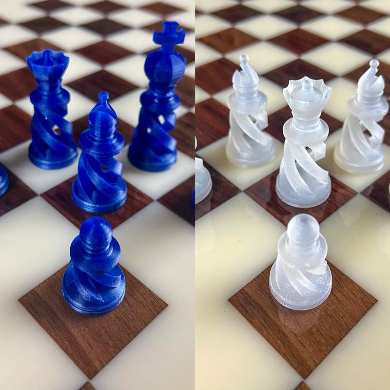 UV Resin Matching Chess Pieces