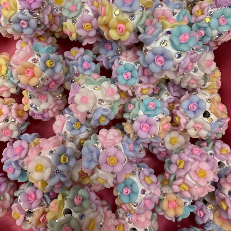 5pc Fancy Flower Beads for Pen fancy bead