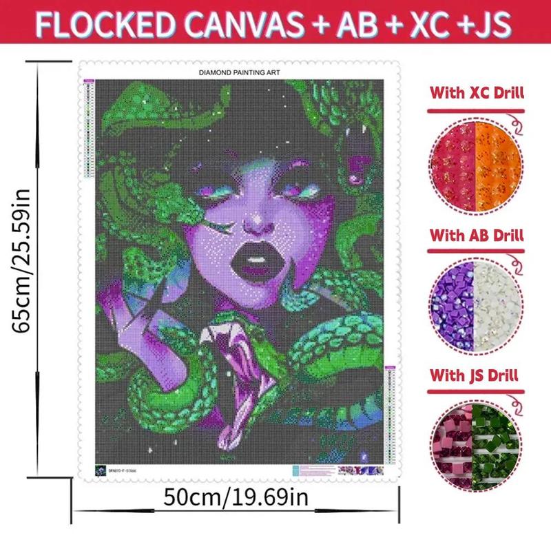 Teenager Pattern DIY Diamond Art Painting Picture without Frame, DIY Artificial Diamond Art Paint Kit, DIY Decor Painting for Bedroom Living Room Office, DIY Decor Painting For Home Bedroom Living Room And Office