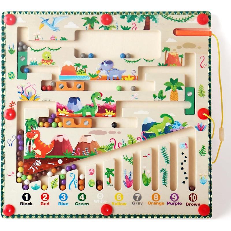 Magnetic Alphabet Maze Board Learning Toys, Montessori Toys for 3 4 5 Years Old Boys and Girls, Sensory Toys Fine Motor Skills Educational Toys for Kids Preschool Learning Activities