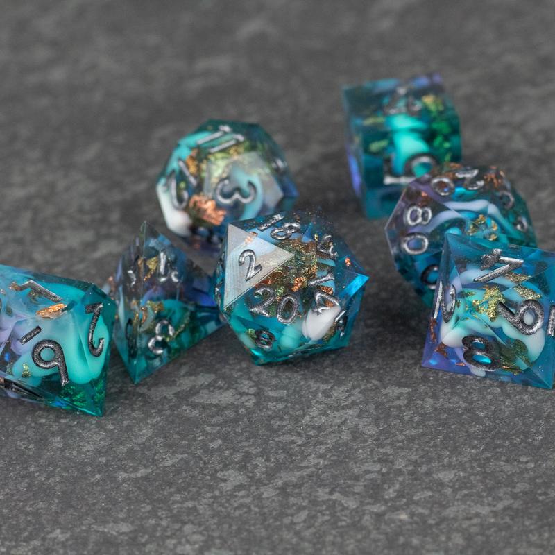 Frostfall DnD Dice Set - Dice for Dungeons and Dragons, D&D Dice, RPGs