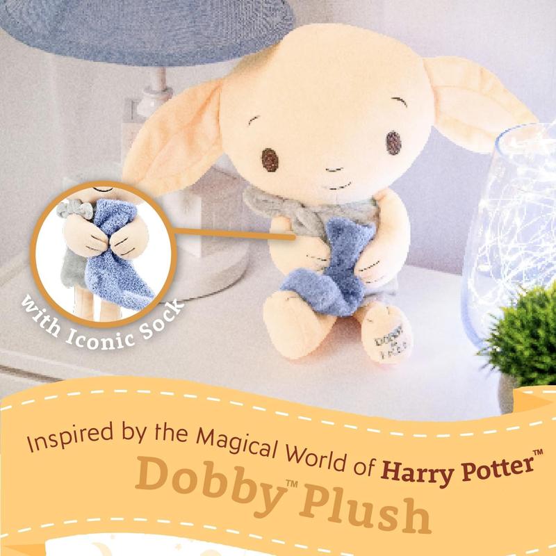 KIDS PREFERRED Harry Potter Dobby Plush Weighted Stuffed Animal The Lovable House Elf Holding His Iconic Sock for Babies, Toddlers, and Kids 15 inches