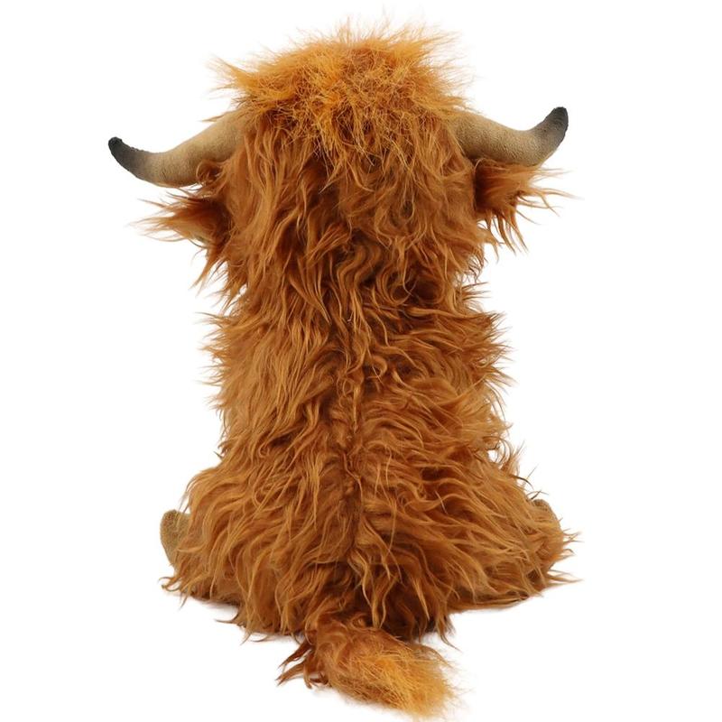 Summer Highland Cow Plush Toy, Simulation Stuffed Toy, Fluffy Toy, Animals Decoration Toy, Cute Stocking Stuffers, Home Decorative Ornament Toy, Best Gifts, Birthday Gift