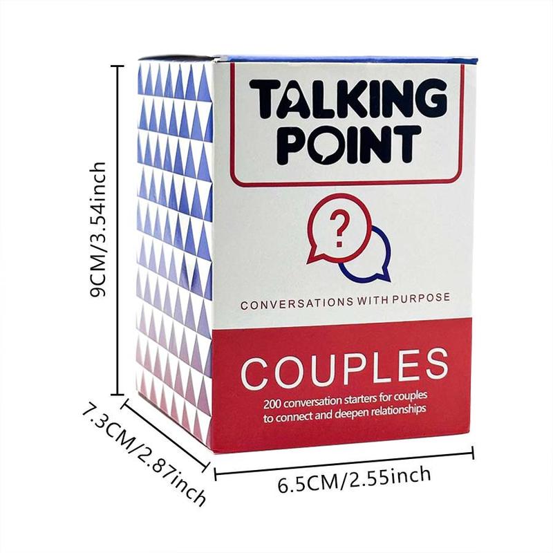 Couple Conversation Card Game, 200pcs box Adult Dating Card Game, Date Night Game To Promote Couple Bonding, Party Activities Supplies