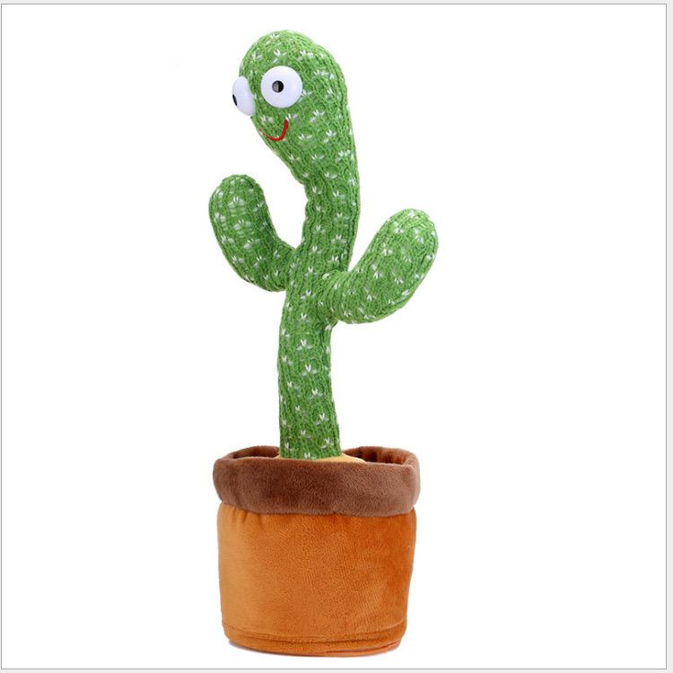 Dancing Cactus, Colorful Glowing Talking Cactus Toy, Repeating What You Say Cactus Toys Cactus Plush Eletronic Toys Funny Creative Toy,dog toys plain universal