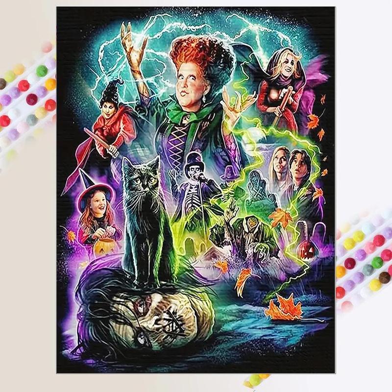 Cartoon Character Pattern DIY Diamond Arts Colorful Painting Kit without Frame, DIY 5D Diamond Arts Painting Kit, Wall Art Decor for Home Bedroom