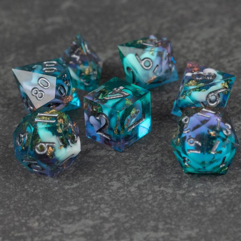 Frostfall DnD Dice Set - Dice for Dungeons and Dragons, D&D Dice, RPGs