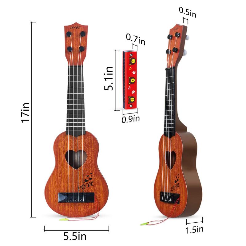 Kids Toy Classical Ukulele Guitar Musical Instrument, Brown