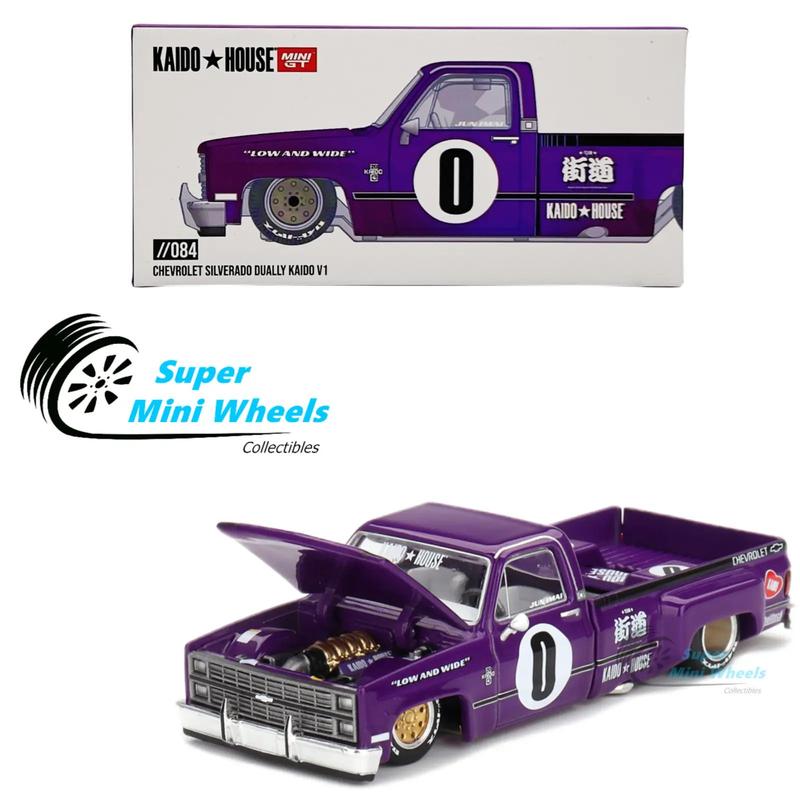 Mini GT x Kaido House 1:64 Chevrolet Silverado Dually KAIDO V1 Purple