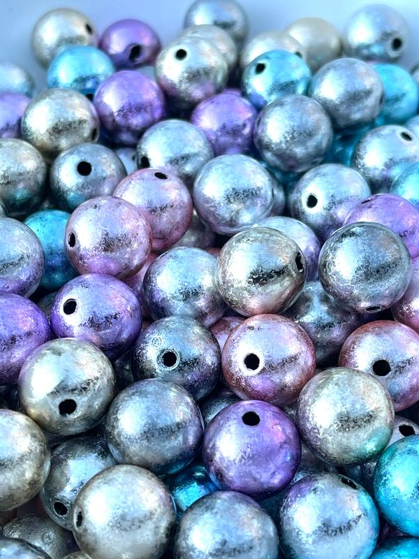 Shiny Crinkle Wrinkle Acrylic Beads | Colorful Beads | Acrylic Beads | DIY Craft | DIY Supplies