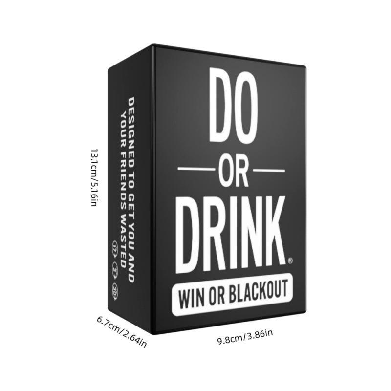 Do Or Drink Drinking Card Game, 1 Box Fun Adult Games for Game Night & Parties, Party Games Card for Wedding Festival Birthday Graduation