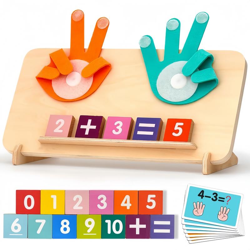 Montessori Educational Math Number Learning Wooden Toy for Boys and Girls, Birthday Gift, Christmas Gift, Number Counting Blocks for Early Math Skills