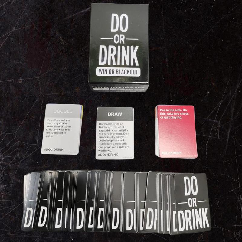 Do Or Drink Drinking Card Game, 1 Box Fun Adult Games for Game Night & Parties, Party Games Card for Wedding Festival Birthday Graduation