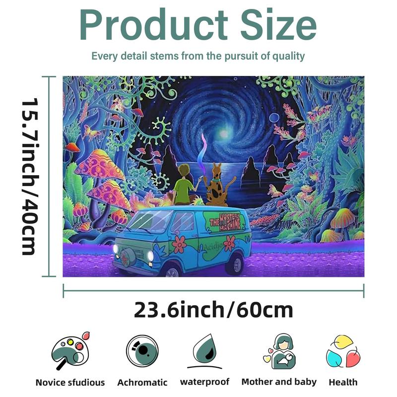 Large Diamond Painting Kits for Adults(16x24 inch)-Cartoon Diamond Art Kits for Adults,5D Big Cartoon Gem Painting for Adults Full Drill Paint by Round Diamonds for Wall Decor(Frameless)