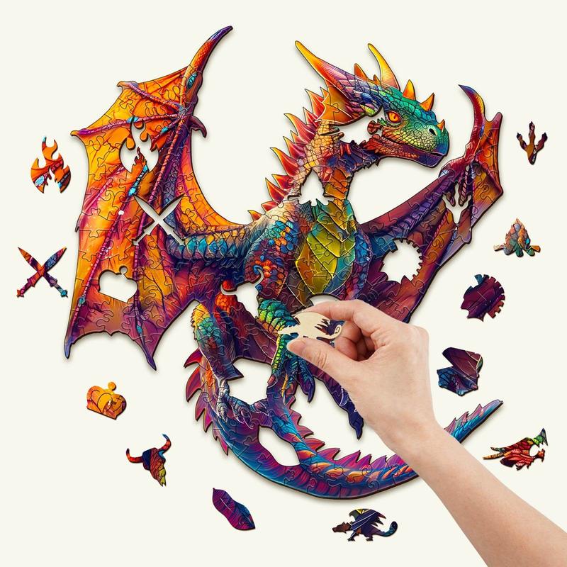 Dragon Wooden Jigsaw Puzzle - Classic & Novelty Toy