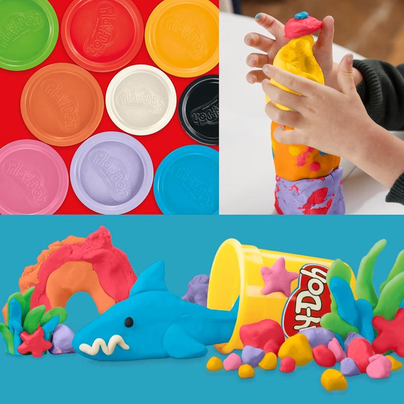 Play-Doh 9 Pack Favorite Color Set, Assorted Colors, 2 & 4 Ounce Modeling Compound Cans, Kids Arts & Crafts, Preschool Toys for 2 Year Old Girls & Boys & Up ( Exclusive)