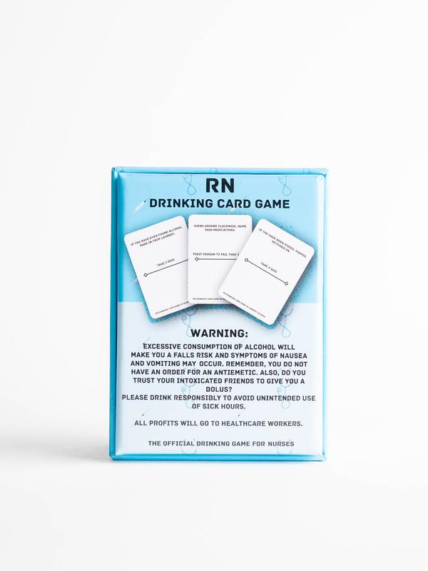 RN Drinking Card Game Original Deck of 100 Cards - The Ultimate Nursing-Themed Drinking Game for Nurses BASE PACK