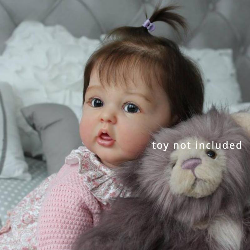 20-Inch 50cm Realistic Reborn Baby Doll - Lifelike Silicone Newborn Doll with 3D Painted Skin and Veins - Handmade Collectible Gift for Christmas, Halloween, Thanksgiving, Easter, and New Year