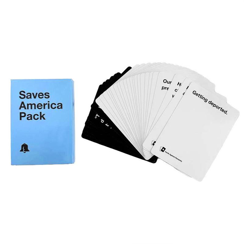 Save America Pack Card Game, 1 Count Cards Against Humanity Mini Expansion Card Game, Party Activities Supplies Game Card for Adult