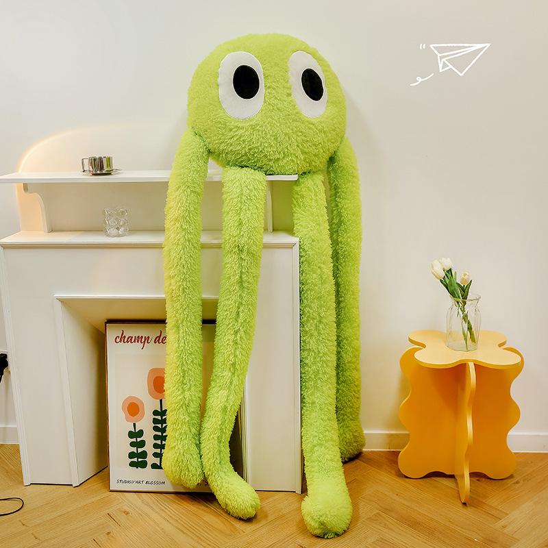 cute long-legged octopus doll pillow, stuffed animal comfort doll, plush toy cartoon decoration, birthday gift & holiday gift