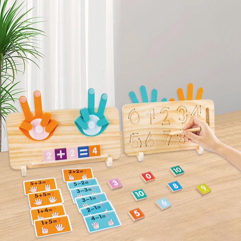 Montessori Educational Math Number Learning Wooden Toy for Boys and Girls, Birthday Gift, Christmas Gift, Number Counting Blocks for Early Math Skills