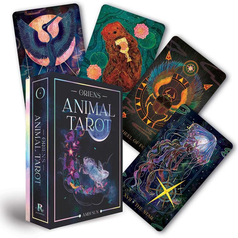 Oriens Animal Tarot: 78 Tarot Card Deck & Guidebook, divination tool, tarot reading, psychic reading, fortune, spiritual, unique tarot, oracle cards