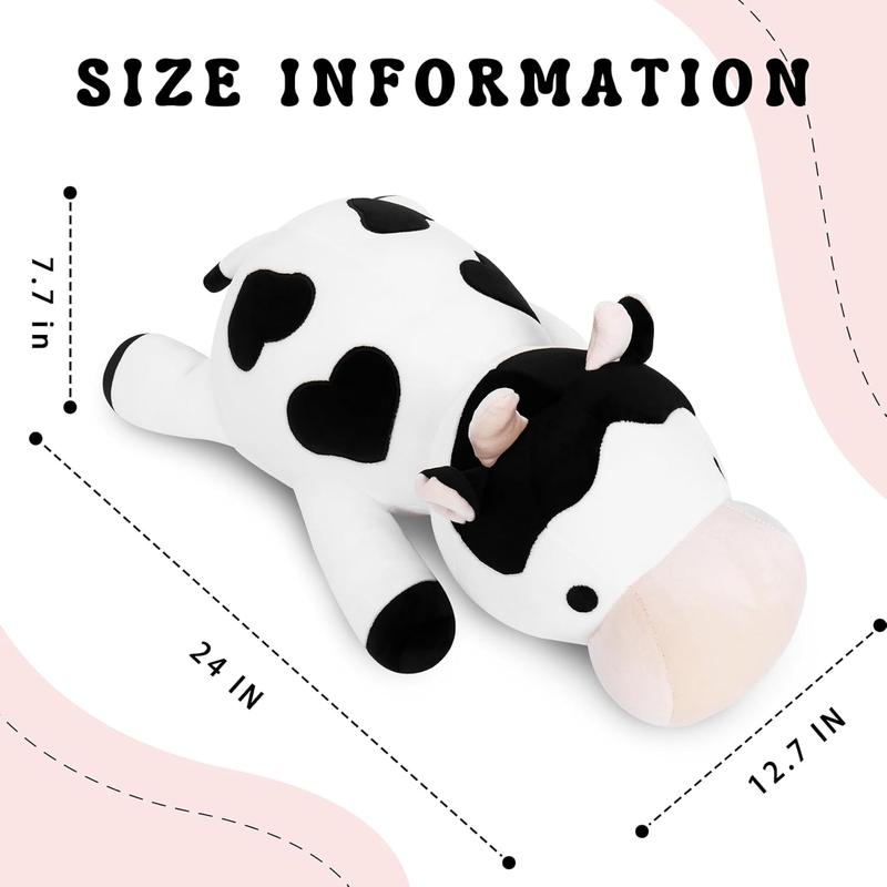 Milk Cow Weighted Plush, 24